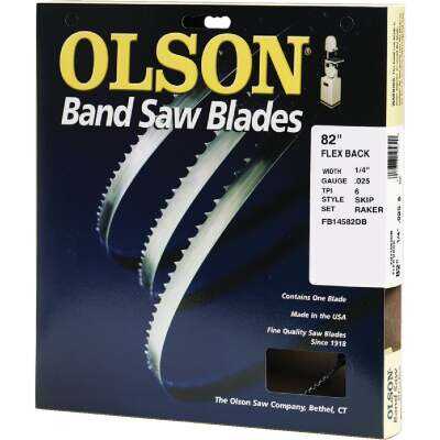 Olson 82 In. x 1/4 In. 6 TPI Skip Flex Back Band Saw Blade